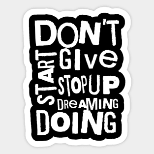 Don't give up Sticker